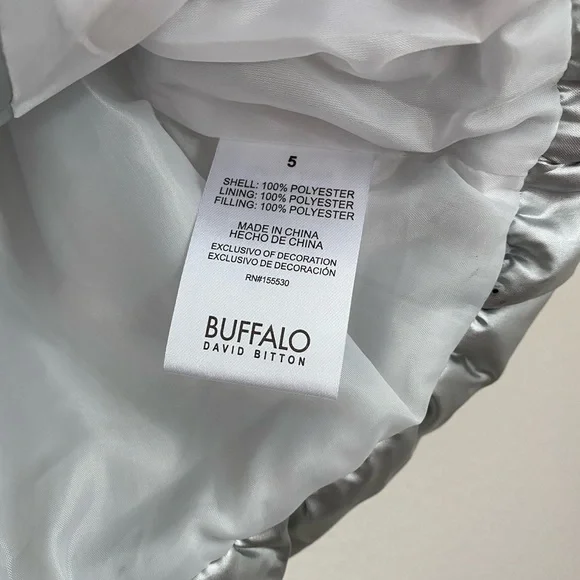 Buffalo David Bitton • Girls Metallic Silver Quilted Sleeveless Puffer Vest - Picture 8 of 12